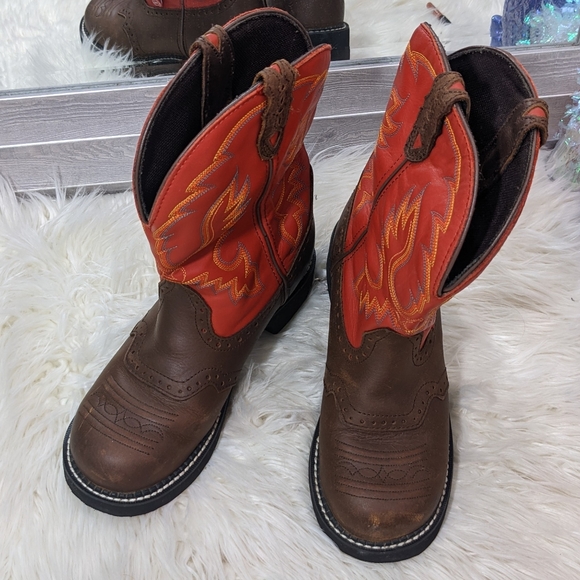 Gypsy Collection Bay Apache Roper Boots - #L9921 - Picture 2 of 5